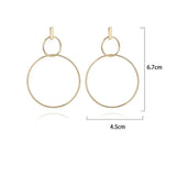 Long Size Circle Earrings and Earrings Pendant Women Conceitastral