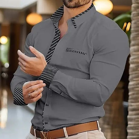 Loose Casual New Long Sleeve Shirt Coat For Men Conceitastral