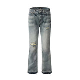 Loose Straight Ripped Jeans For Men Conceitastral