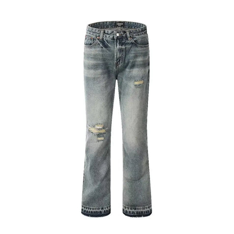 Loose Straight Ripped Jeans For Men Conceitastral