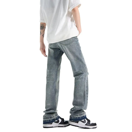 Loose Straight Ripped Jeans For Men Conceitastral