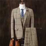 Men 3 Pieces Suit Set Men Wedding Suits Groom Tuxedos Conceitastral