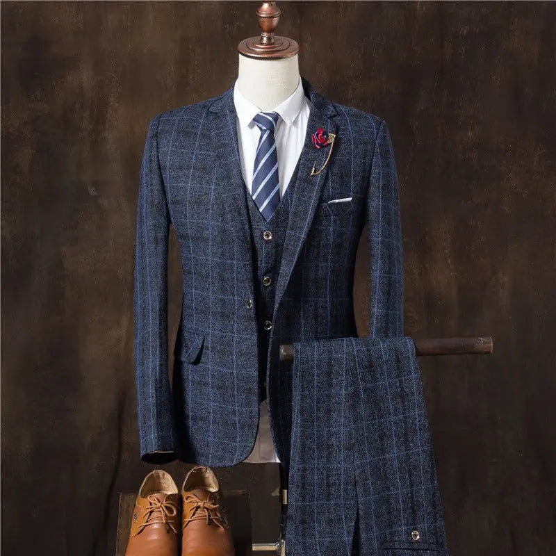 Men 3 Pieces Suit Set Men Wedding Suits Groom Tuxedos Conceitastral