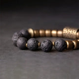 Men And Women Fashion Punk Rock Volcanic Stone Bracelet Conceitastral
