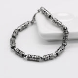 Men Antique Hollow Thai Silver Bracelet Conceitastral