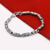 Men Antique Hollow Thai Silver Bracelet Conceitastral