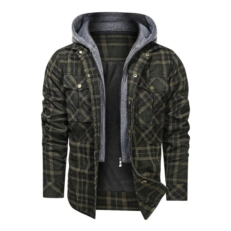 Men Warm Jacket Fleece Thick Autumn Winter Detachable Hoodies Jackets Men Slim Fit Men Clothing Conceitastral