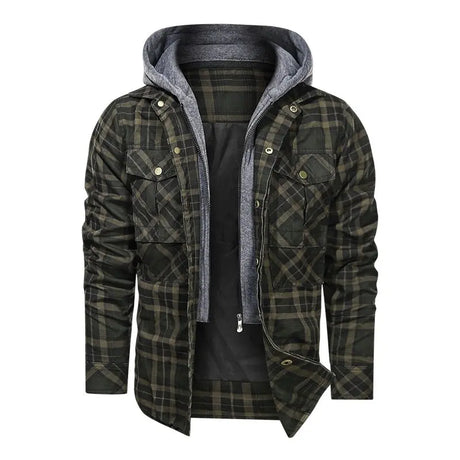Men Warm Jacket Fleece Thick Autumn Winter Detachable Hoodies Jackets Men Slim Fit Men Clothing Conceitastral