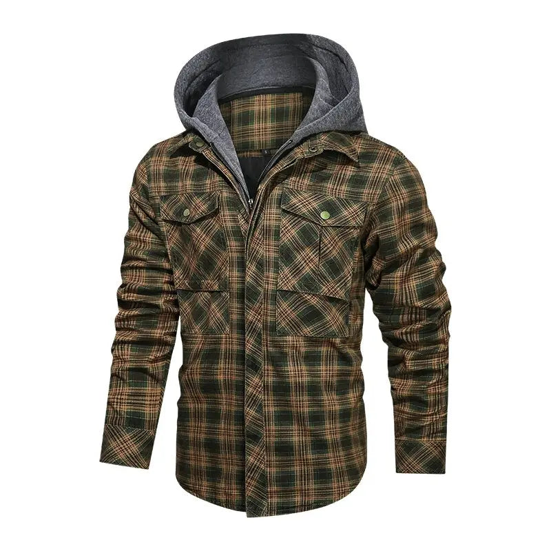 Men Warm Jacket Fleece Thick Autumn Winter Detachable Hoodies Jackets Men Slim Fit Men Clothing Conceitastral