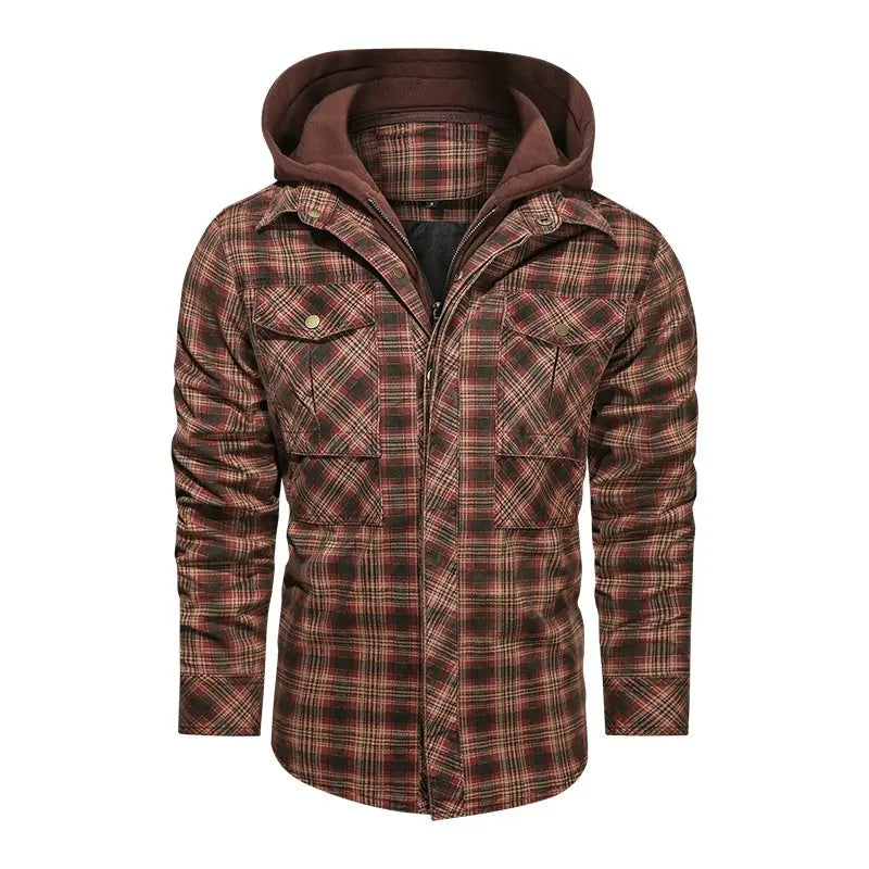 Men Warm Jacket Fleece Thick Autumn Winter Detachable Hoodies Jackets Men Slim Fit Men Clothing Conceitastral
