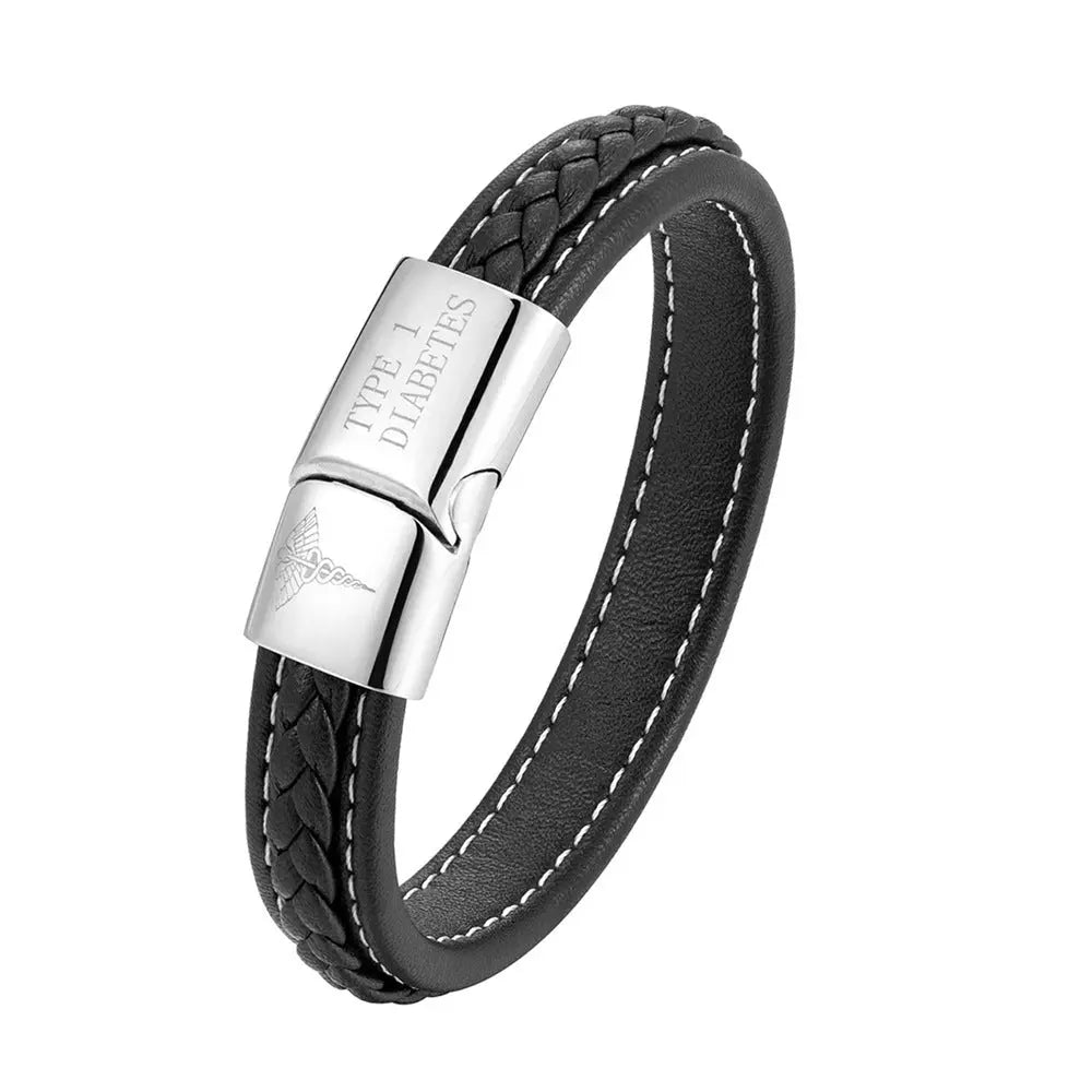 Men Women Emergency Reminder Multicolor Stainless Steel Bracelet Conceitastral