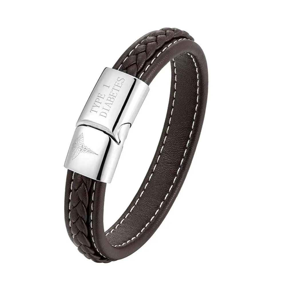 Men Women Emergency Reminder Multicolor Stainless Steel Bracelet Conceitastral