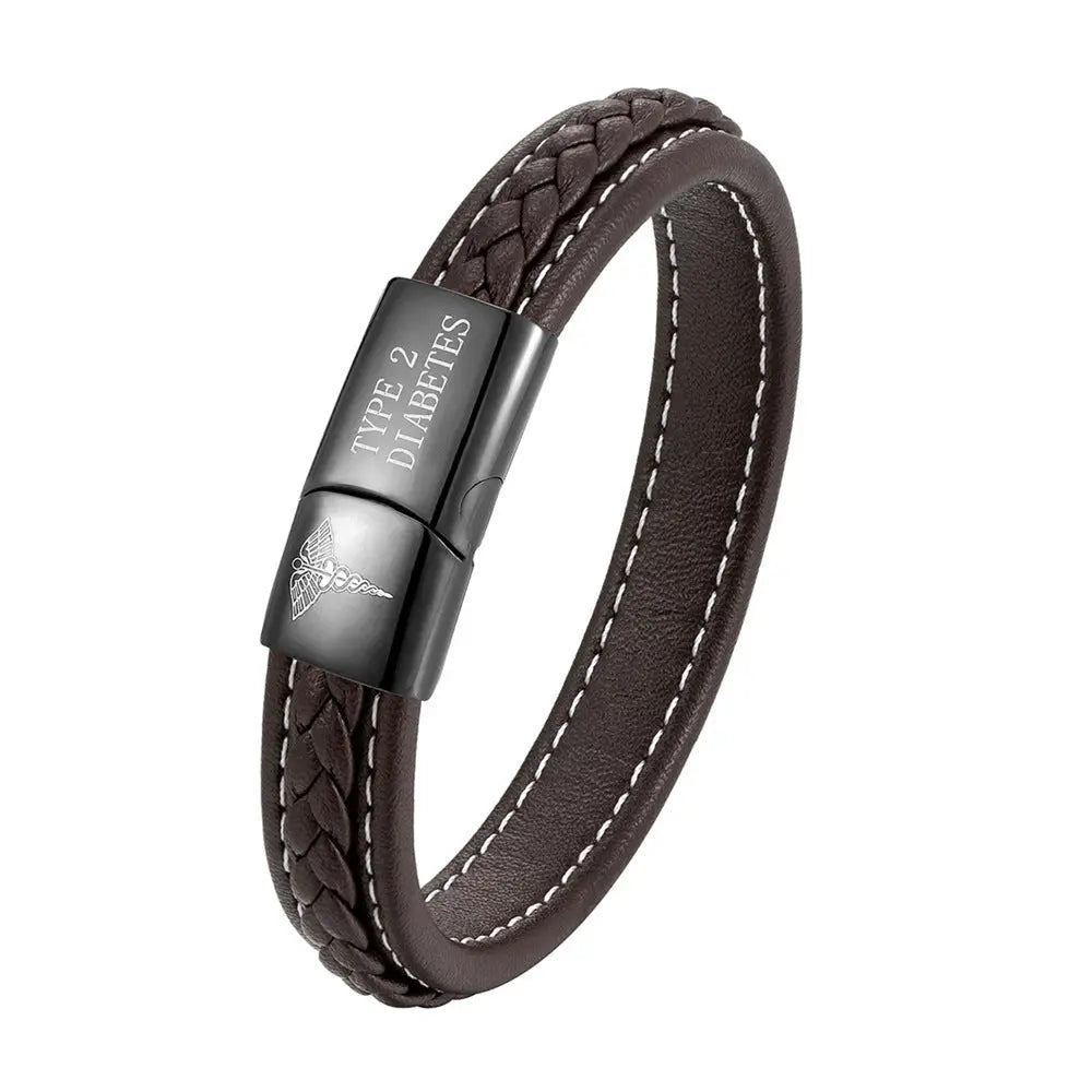 Men Women Emergency Reminder Multicolor Stainless Steel Bracelet Conceitastral