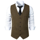 Men's British Style Vintage Suit Vest Conceitastral