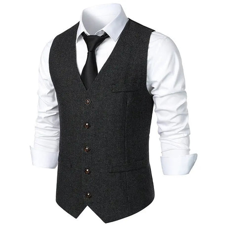 Men's British Style Vintage Suit Vest Conceitastral