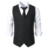 Men's British Style Vintage Suit Vest Conceitastral