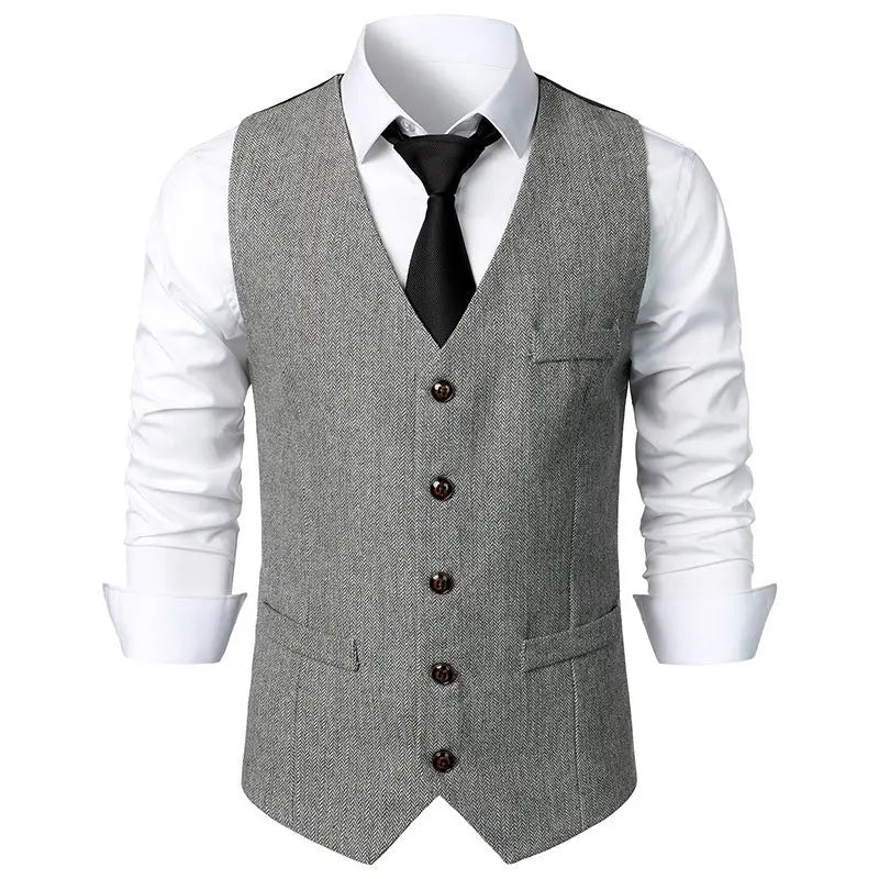 Men's British Style Vintage Suit Vest Conceitastral