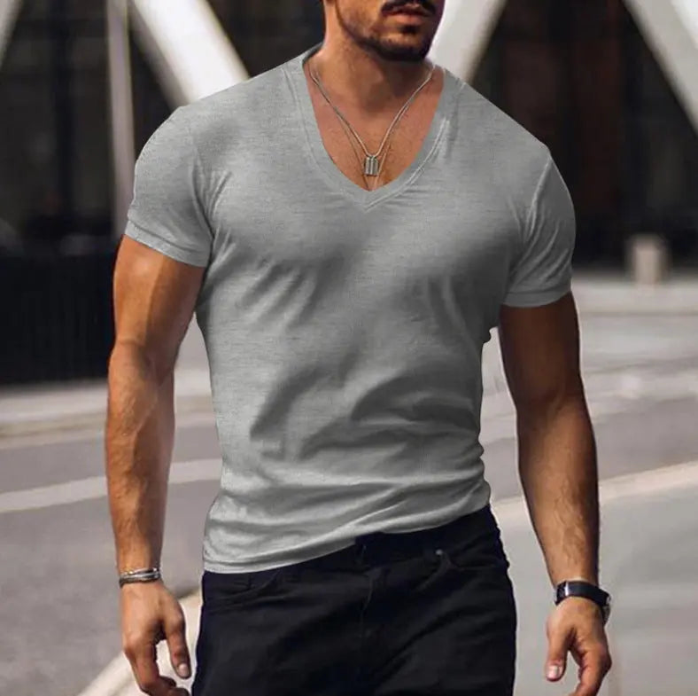 Men's Coat Solid Color Casual V-neck Conceitastral