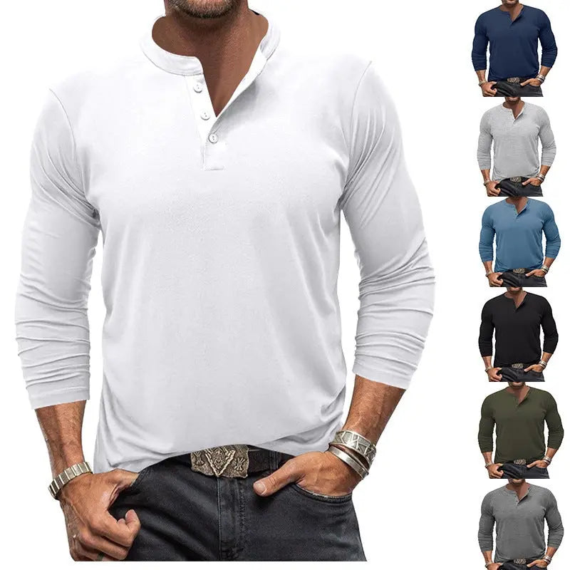 Men's Long-sleeved T-shirt Round Neck Conceitastral