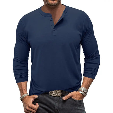 Men's Long-sleeved T-shirt Round Neck Conceitastral