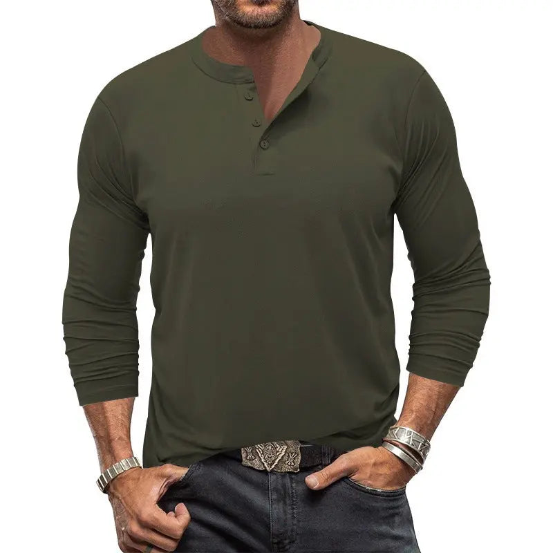 Men's Long-sleeved T-shirt Round Neck Conceitastral