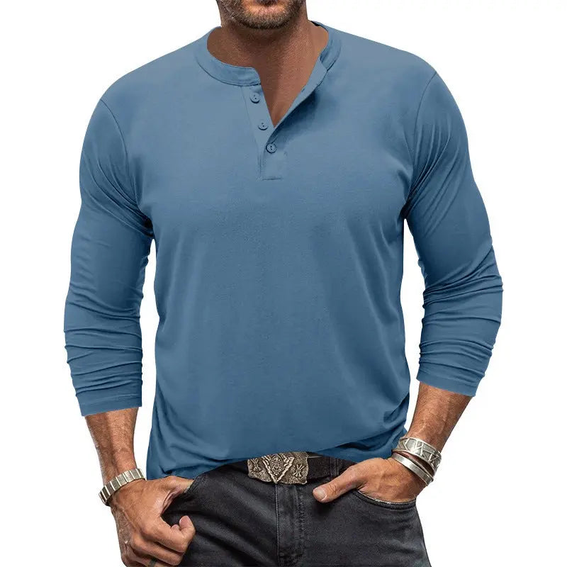 Men's Long-sleeved T-shirt Round Neck Conceitastral