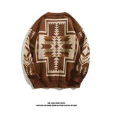 Men's Round Neck Sweater Lazy Personality Teenagers Cotton Knitwear Conceitastral