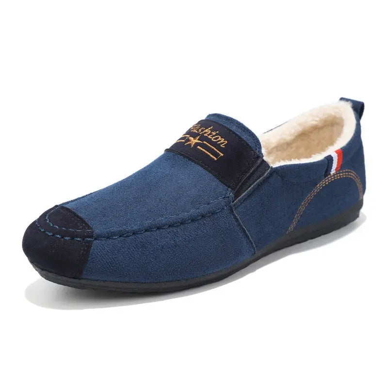 Men's Shoes Autumn And Winter Fleece-lined Gommino Conceitastral
