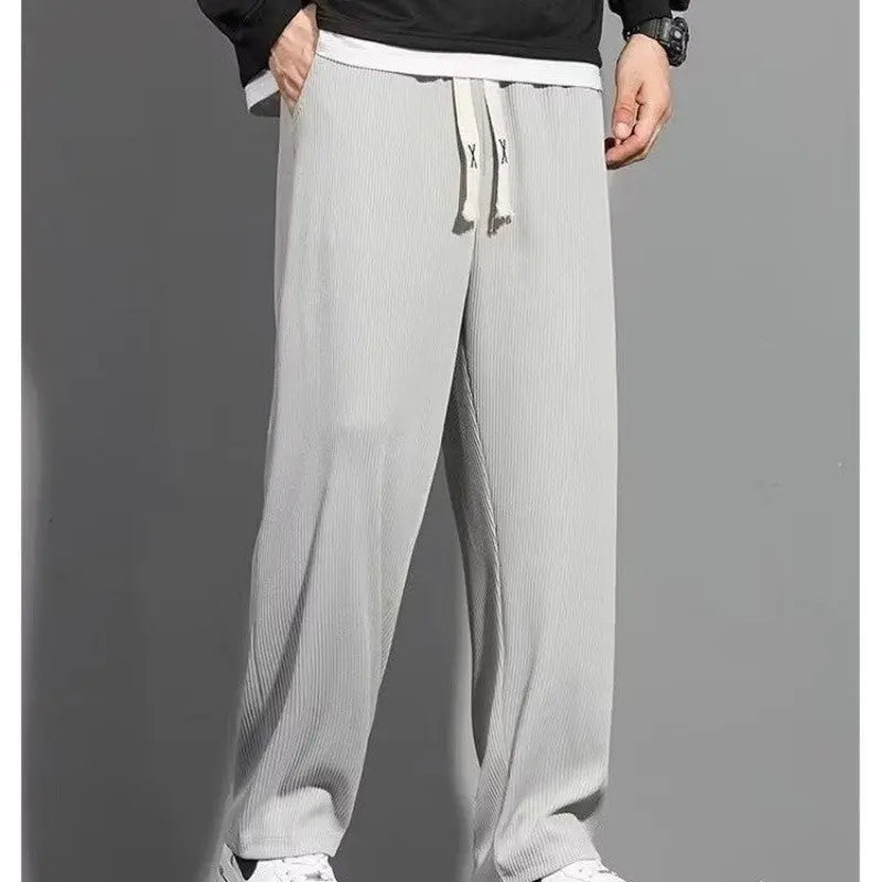 Men's Summer Thin Loose Straight Casual Trousers Conceitastral