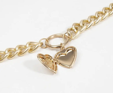 Metal Heart Choker Necklace For Women Conceitastral