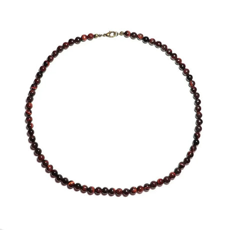 Minimalist Choker Necklace For Men Boy 6mm Small Beads Natur Conceitastral