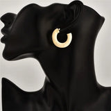 Mulheres Simples Do Vintage Brincos de Ouro Lua Conceitastral