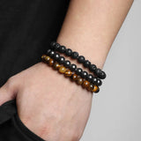 Natural Stone Bead Bracelet For Men Conceitastral