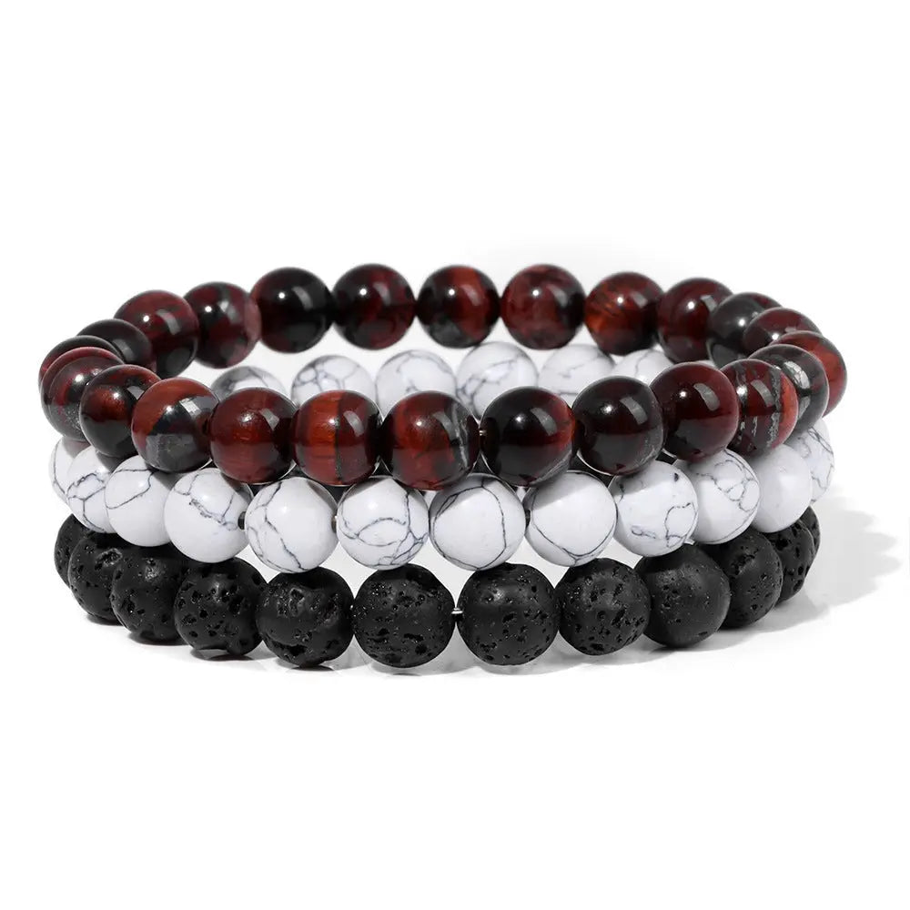 Natural Stone Bead Bracelet For Men Conceitastral