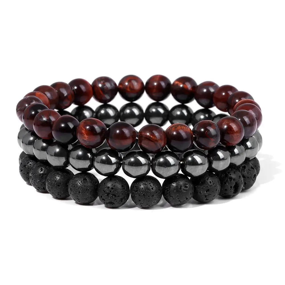 Natural Stone Bead Bracelet For Men Conceitastral
