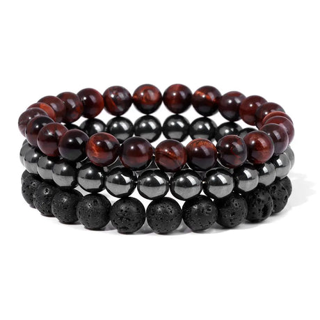 Natural Stone Bead Bracelet For Men Conceitastral