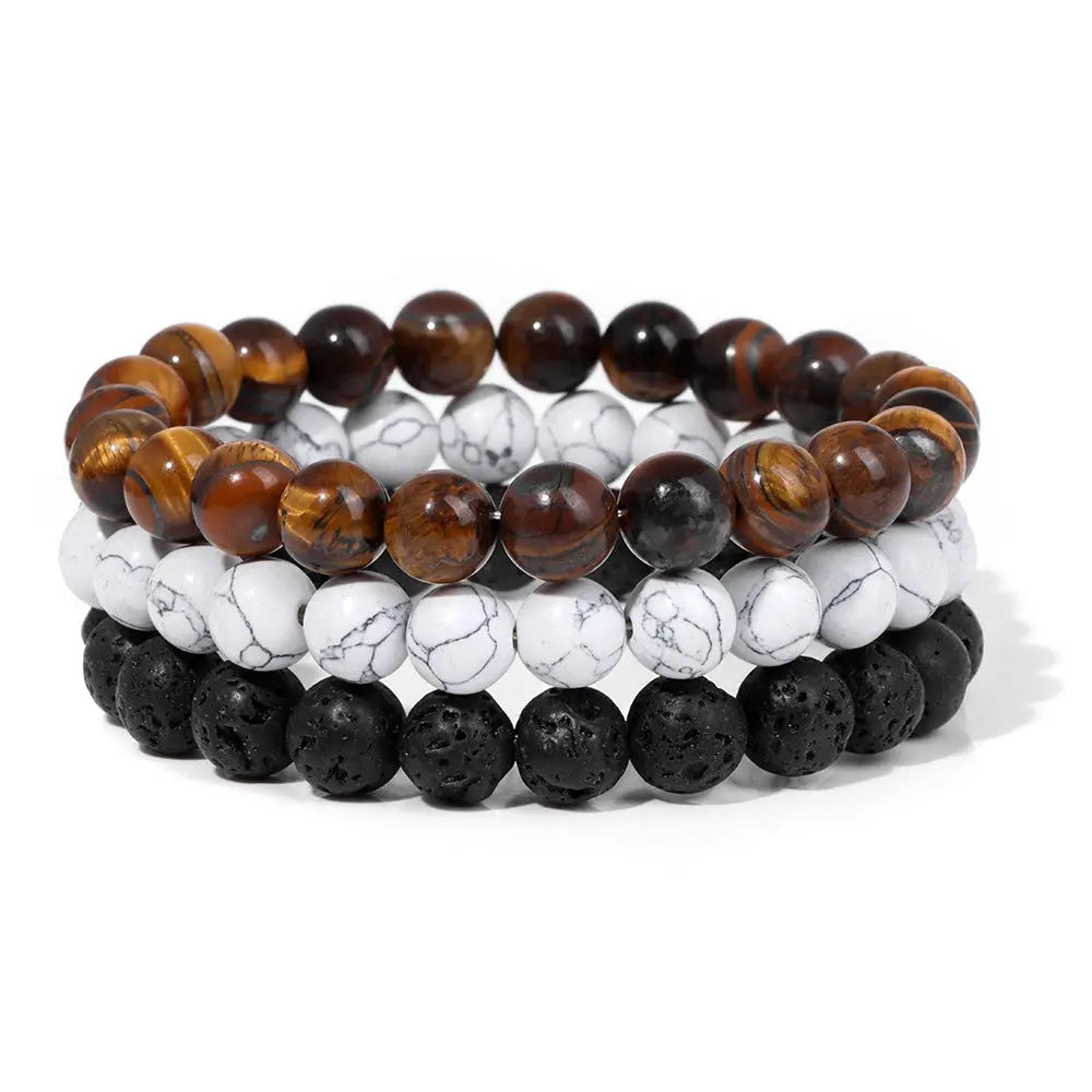 Natural Stone Bead Bracelet For Men Conceitastral