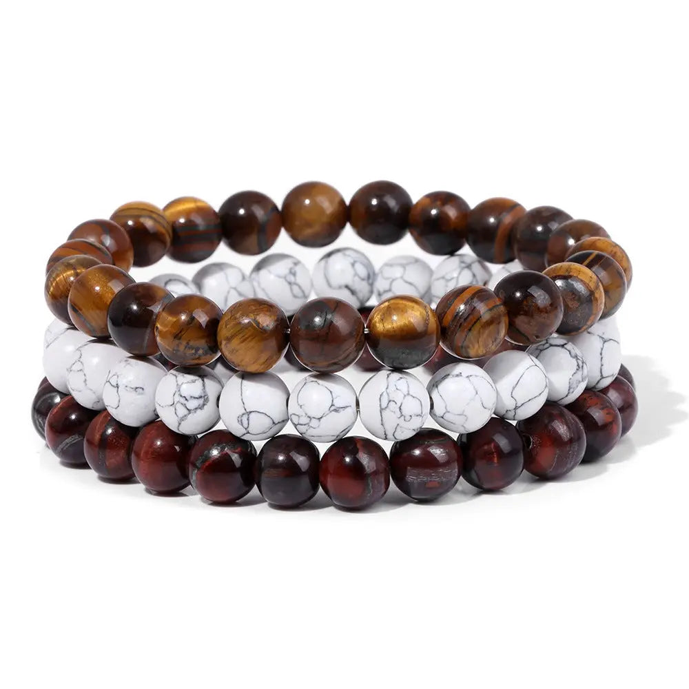 Natural Stone Bead Bracelet For Men Conceitastral