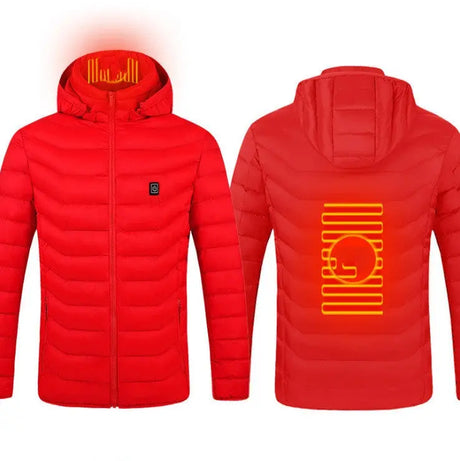New Heated Jacket Coat USB Electric Jacket Cotton Coat Heater Thermal Clothing Heating Vest Men's Clothes Winter Conceitastral