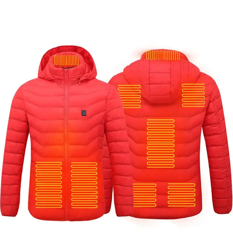 New Heated Jacket Coat USB Electric Jacket Cotton Coat Heater Thermal Clothing Heating Vest Men's Clothes Winter Conceitastral