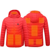 New Heated Jacket Coat USB Electric Jacket Cotton Coat Heater Thermal Clothing Heating Vest Men's Clothes Winter Conceitastral
