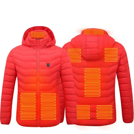 New Heated Jacket Coat USB Electric Jacket Cotton Coat Heater Thermal Clothing Heating Vest Men's Clothes Winter Conceitastral