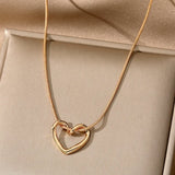 Niche Hollow Heart Necklace For Women Conceitastral