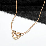 Niche Hollow Heart Necklace For Women Conceitastral