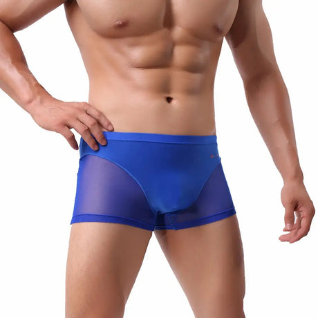 Nude Feel Comfortable Men's Stitching Thin Ice Silk Boxers Conceitastral