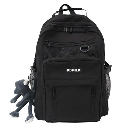 Nylon Backpack For Students School Bag High Capacity Waterproof Zippers Backpack Conceitastral