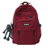 Nylon Backpack For Students School Bag High Capacity Waterproof Zippers Backpack Conceitastral