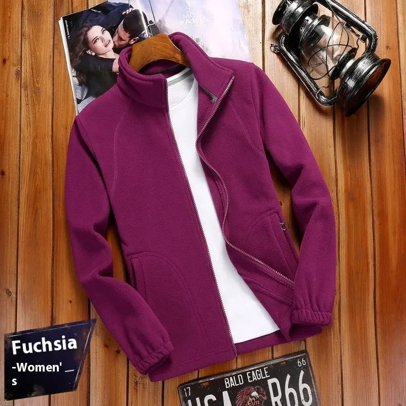 Outdoor Sports Women's Fleece Cardigan Sweater Fleece Top Conceitastral