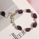 Purple Shaped Crystal Bracelet For Women Conceitastral