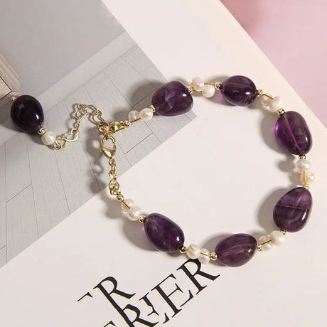 Purple Shaped Crystal Bracelet For Women Conceitastral